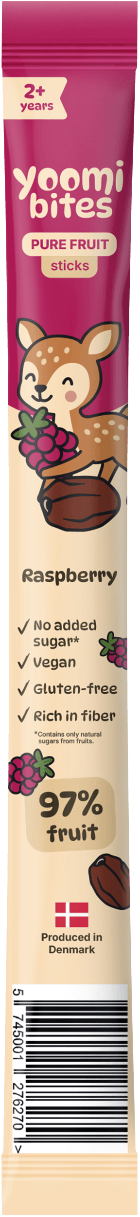 YoomiBites Raspberry fruit stick - Yoomi Bites